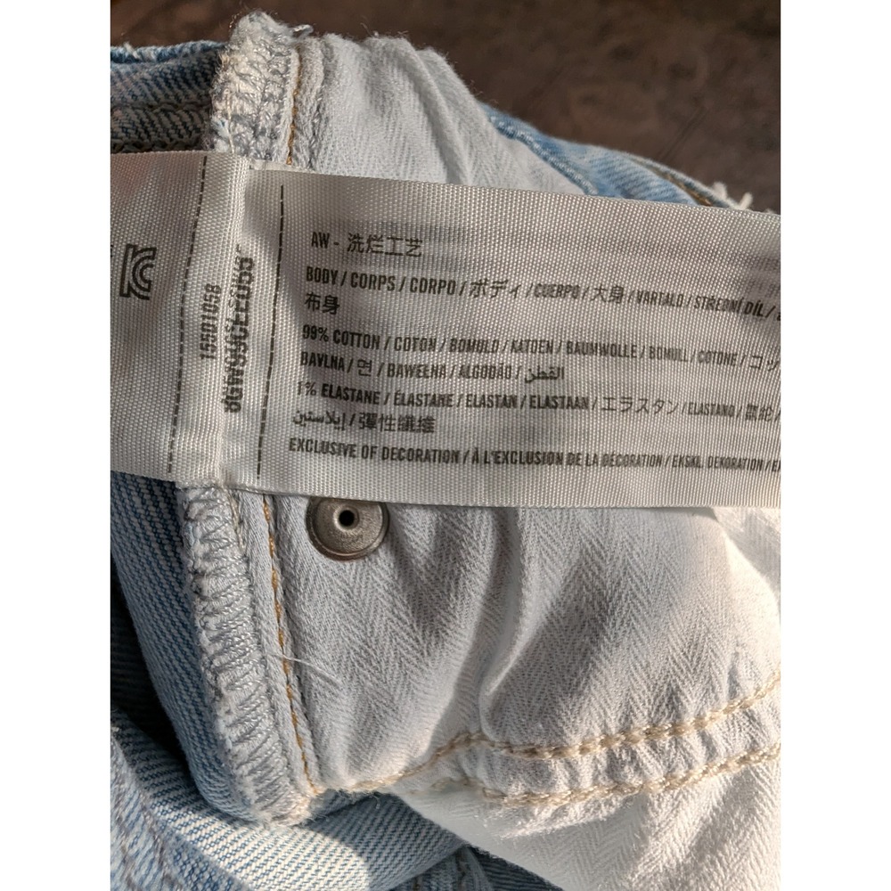 Abercrombie & Fitch Curve Love The 90s Relaxed Jean High Rise Light Wash 25 0R - Picture 5 of 5
